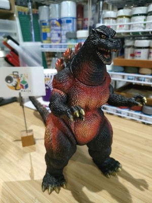 Burning Godzilla 1995 Soft Vinyl Repaint Kaiju Figure vs Destroy-image