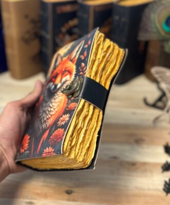 Leather Journal, Vintage Leather Notebook,Journal, Genuine Leather-bound Journal-image