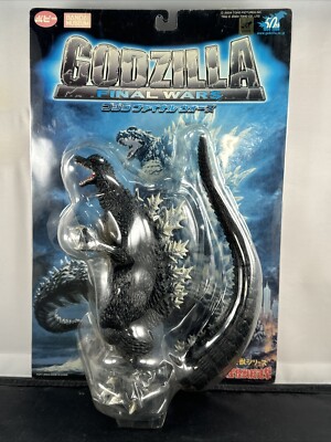 2004 BANDAI MUSEUM 9” GODZILLA 2004 FINAL WARS FIGURE NEW ON CARD-image