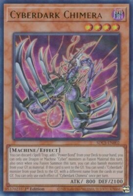 Yugioh! LP Cyberdark Chimera - SDCS-EN002 - Ultra Rare - 1st Edition Lightly Pla-image