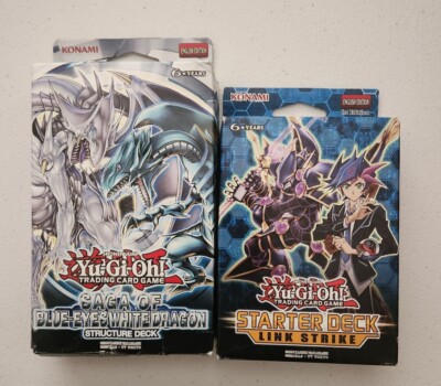 Yu-Gi-Oh Sage Of Blue Eyes & Link Strike 1st Ed Structure Decks New - Box Damage-image