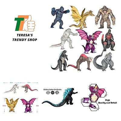 Exclusive Set of 9 Godzilla vs Kong Toys Movable Joint Action Figures, King o...-image