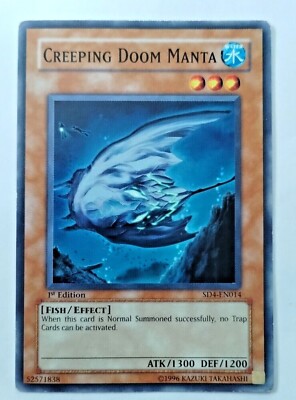 YuGiOh Creeping Doom Manta Structure Deck SD4-EN014 Unlimited - Uncirculated-image