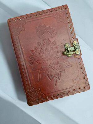 VINTAGE LEATHER JOURNAL BOUND HANDMADE DIARY NOTEBOOK-image