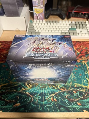YU-GI-OH BLUE-EYES WHITE DESTINY STRUCTURE DECK BOX-image