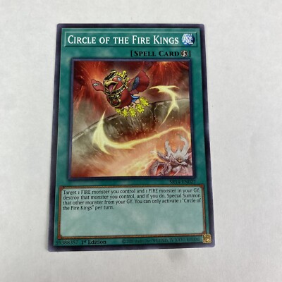 yugioh Circle Of The Fire Kings SR14-EN027 Fire Kings Structure Deck 1st Edition-image