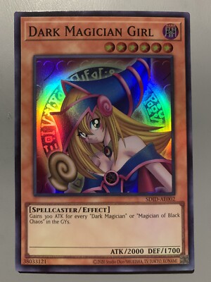 YUGIOH DARK MAGICIAN GIRL SPELLCASTER ASIA ENGLISH EDITION SDID-AE002 SUPER RARE-image