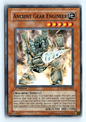 Yu-Gi-Uh Ancient Gear Engineer #SD10-EN003 Structure Deck: Machine Re-Volt LP-image