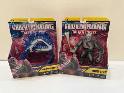 SET OF 2! Godzilla x Kong ONE EYE & DROWNVIPER The New Empire Action Figure-image