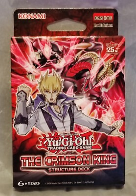 Yu-Gi-Oh TCG Crimson King Structure Deck Booster Box Trading Card Game-image