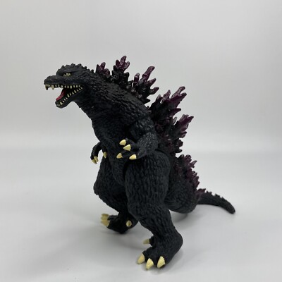 2007 Bandai Godzilla Purple Spines Action Figure Toho Monster Black 6.5”-image