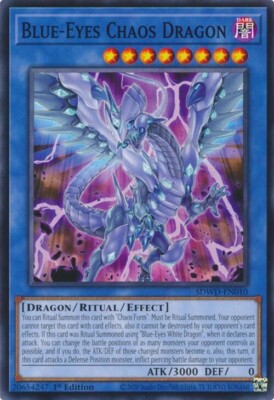 Yugioh! Blue-Eyes Chaos Dragon x3 SDWD-EN10 Structure Deck White Destiny-image