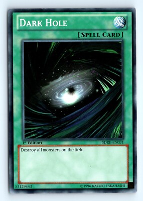 Yu-Gi-Uh Dark Hole #SDRE-EN031 Structure Deck: Realm of the Sea Emperor tcg LP-image