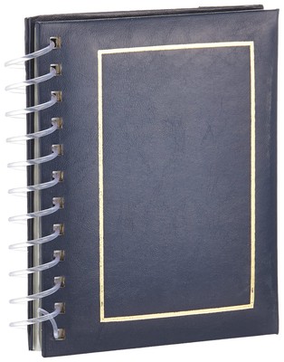 50 Pocket Spiral Bound Leatherette Mini Photo Album Easel for 4 by 6-Inch Pri...-image