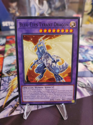 Blue-Eyes Tyrant Dragon SDWD-EN037 Structure Deck Common Yugioh Card-image