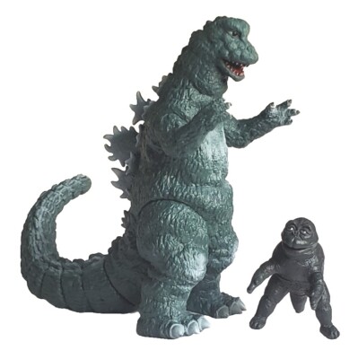 Y-MSF YMSF Green Godzilla (1967) 6 inch figure & Infant Miniya figure-image