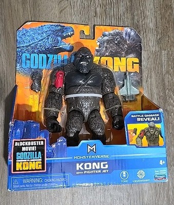 Playmates Toys Monsterverse Godzilla vs. Kong Fighter Jet Battle Damage #35304-image
