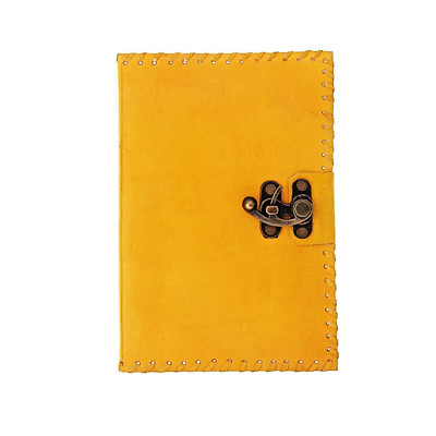 Vintage Leather bound Journal Antique Handmade Paper Notebook Diary Sketchbook-image