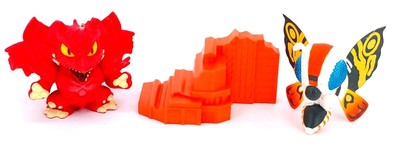 2013 Toho Bandai Godzilla Chibi Red Destroyah Vs Mothra Figures 2.5
