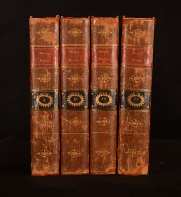 1787-96 4vol The Monthly Review Literary Journal Ralph Griffiths-image