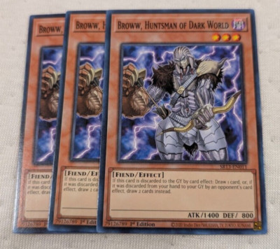 3X - Broww, Huntsman of Dark World SR13-EN011 Structure Deck: Dark World 1st-image