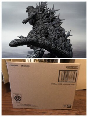 S.H.MonsterArts GODZILLA -1.0 2023 MINUS Color Ver. Movies Toy Action Figure-image