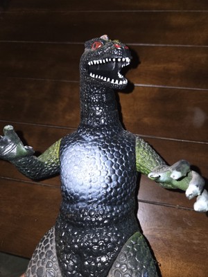 Vintage 15 Inch Godzilla Figure 1986 Eyes Light Up And Roars! RARE - DOR MEI-image