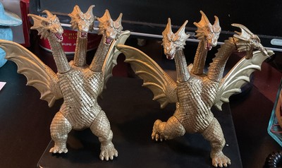 Vintage Ghidorah 6” Toy Figures 1994-1995 (lot 7 Figures) The 3 Sm. Are 2” Tall-image