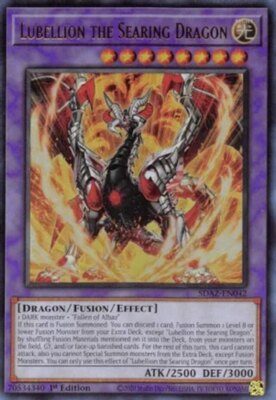 Yugioh! LP Lubellion the Searing Dragon - SDAZ-EN042 - Ultra Rare - 1st Edition -image