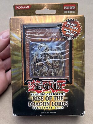 NEW YUGIOH CARD GAME STRUCTURE DECK RISE OF THE DRAGON LORDS ENGLISH 1ST EDITION-image