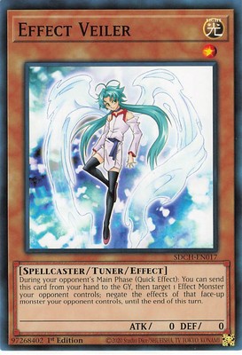 Yu-Gi-Oh! TCG Structure Deck: Spirit Charmers Effect Veiler #SDCH-EN017 1st Ed-image