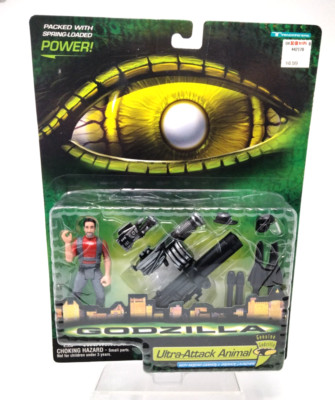 Godzilla Ultra Attack Animal Action Figure Vintage 1998 Trendmasters New Sealed-image