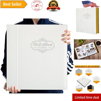 Large Handmade Photo Album with Dust-Resistant Magnetic Pages - For Keepsakes-image
