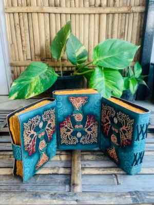 Goat Handmade Leather colorful Journal beautiful Journal Deal Of The Year-image