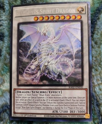 YUGIOH- Blue-Eyes Spirit Dragon - RA02-EN030- Collectors Rare (PCR) - 1st Ed.-image