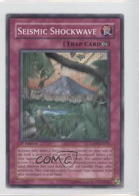 2006 Yu-Gi-Oh! Dinosaur's Rage Structure Deck 1st Edition Seismic Shockwave 00q0-image