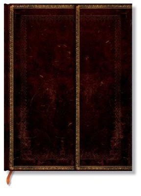 Black Moroccan Hardcover Journals Ultra 144 Pg Lined Old Leather Collection-image