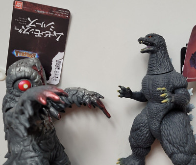 Lot of 2 Bandai Godzilla Final Wars vs Hedorah vinyl monsters kaiju-image