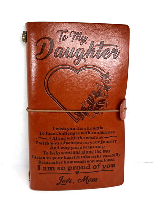 To My Daughter Love, Mom - Leather Bound Journal-image