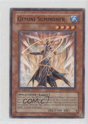 2009 Yu-Gi-Oh! Warriors' Strike Structure Deck 1st Edition Gemini Summoner 0b5-image