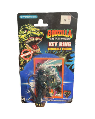 1994 Godzilla Trendmasters King Of The Monsters Key Ring Figure - New Old Stock-image