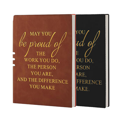 PU Leather Bound Notebook Work Notebook Diary Writing Notebook School approving-image