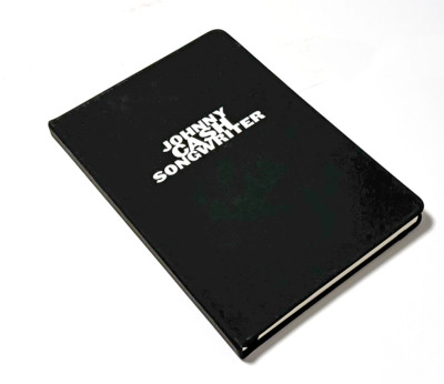 Johnny Cash Songwriter promotional leatherbound journal -- rare collectible-image