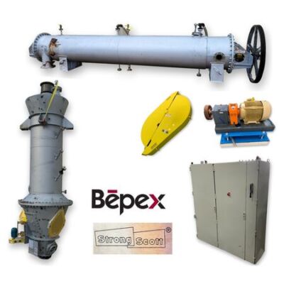 Used 75HP Bepex Solidaire Jacketed Paddle Dryer Polymer Processor System-image