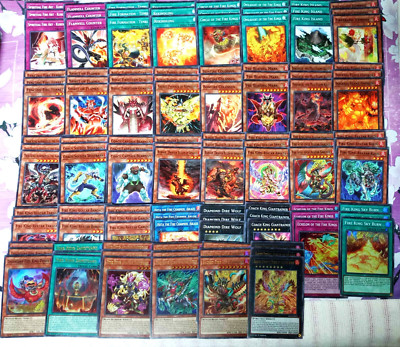 Fire King Deck - 114 Cards - Structure Deck Fire Revamped SR14 Ultra 1st Yugioh-image