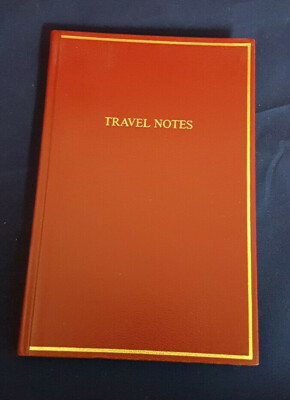 Payne Publishers Leather Bound Travel Notes Diary. Maps, Translations Etc. MINT-image