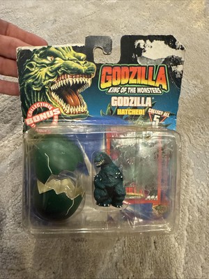 GODZILLA KING OF THE MONSTERS HATCHED ACTION FIGURE+ TRADING CARD Damaged Pack-image
