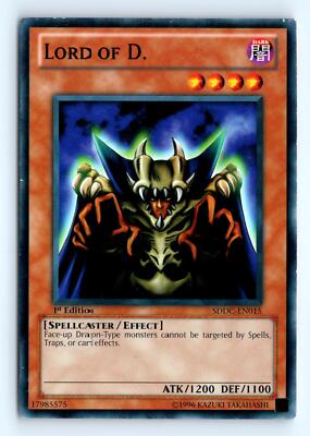 Yu-Gi-Oh Lord of D. #SDDC-EN015 Structure Deck: Dragons Collide tcg LP-image