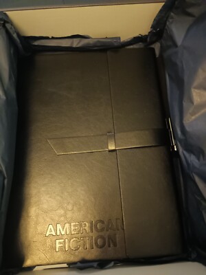 AMERICAN FICTION FYC LEATHER BOUND LOGO JOURNAL AND PEN NEW-image