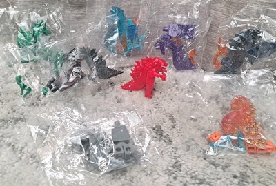 8 Different Colors Godzilla Miniature Monsters Snap Together Figures You Build-image